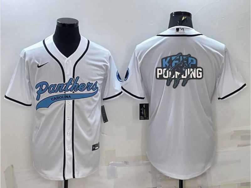 Men's Carolina Panthers White Team Big Logo With Patch Cool Base Stitched Baseball Jersey,We sell and wholesale Men's Carolina Panthers White Team Big Logo With Patch Cool Base Stitched Baseball Jersey on line form chian!